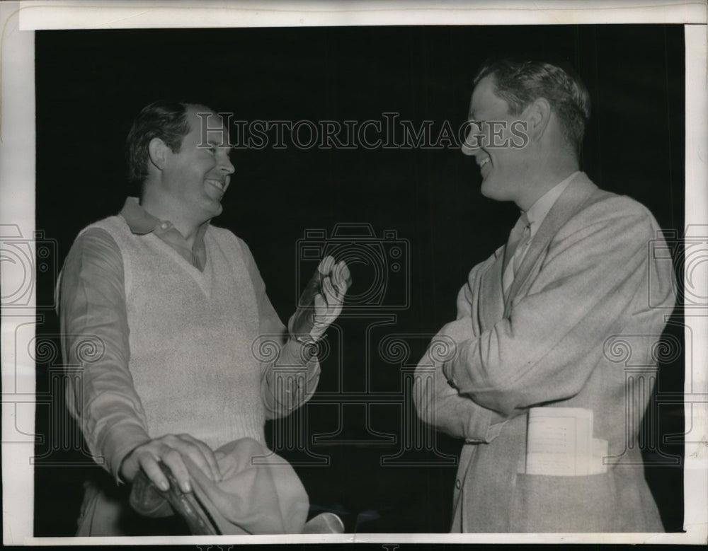 1939 Press Photo Miami Fla Byron Nelson & Ralph Guldahl in the Miami Open- Historic Images