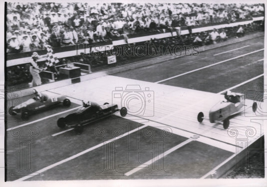 1954 Press Photo Akron Ohio Richard Kemp wins All American Soap Box Derby- Historic Images