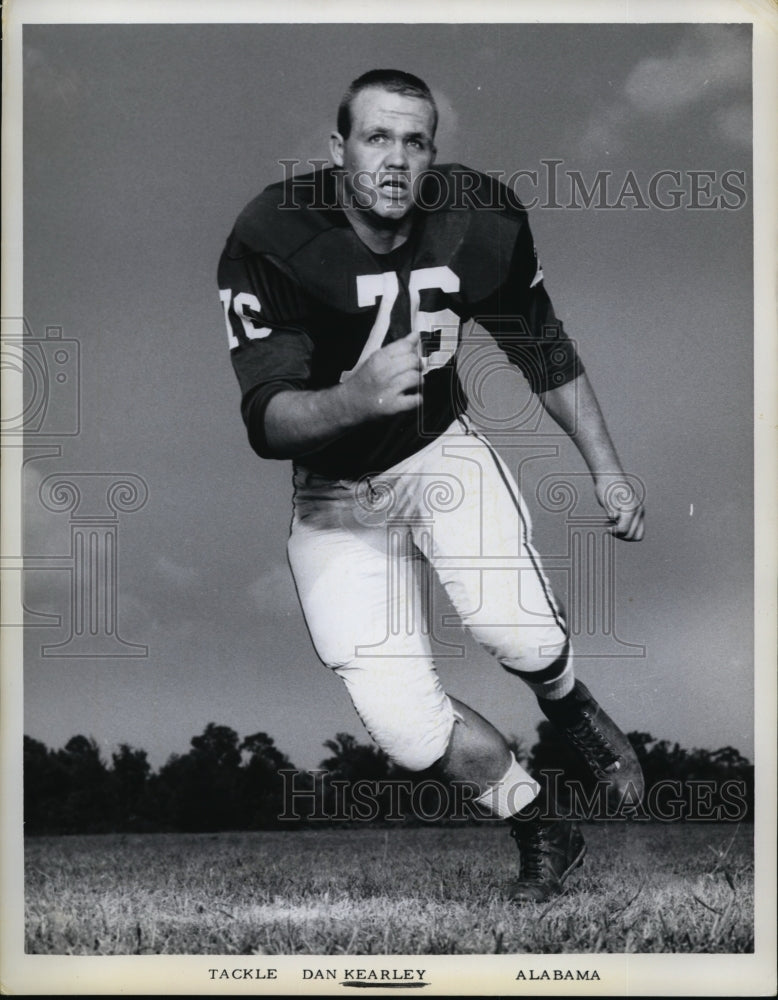 1963 Press Photo Alabama tackle Dan Kearley - nes31330- Historic Images