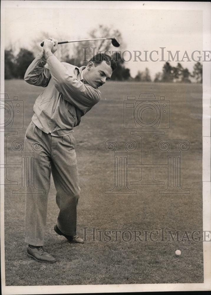 1939 Press Photo Augusta Ga NY DA Thomas E Dewey golfing - nes31437- Historic Images