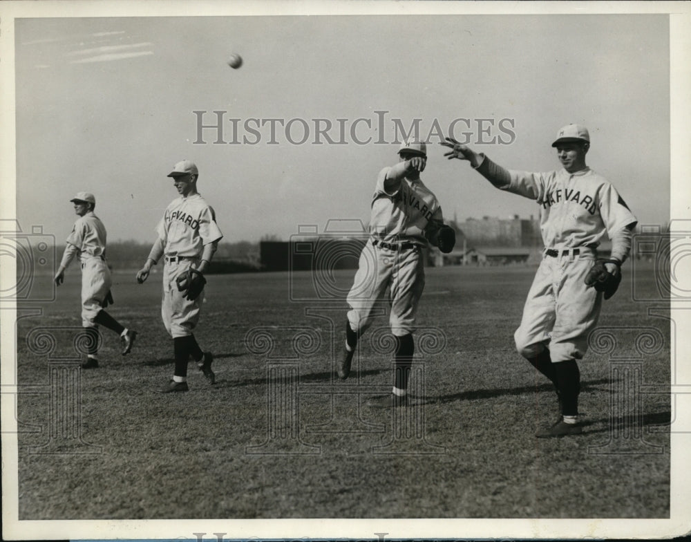 1928 Press Photo Cambridge Mass Harvard baseball Bill Jones,John Chase- Historic Images