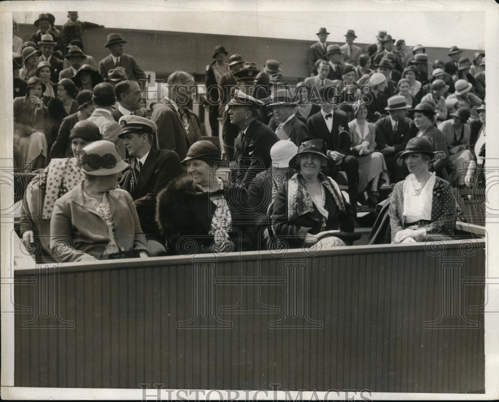 1932 Press Photo Mrs FD Roosevelt at Chevy Cahse CC to watch tennis - nes31762- Historic Images