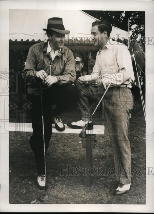 1938 Press Photo Albert Campbell & Willie Turnesa play opening round - nes32160- Historic Images