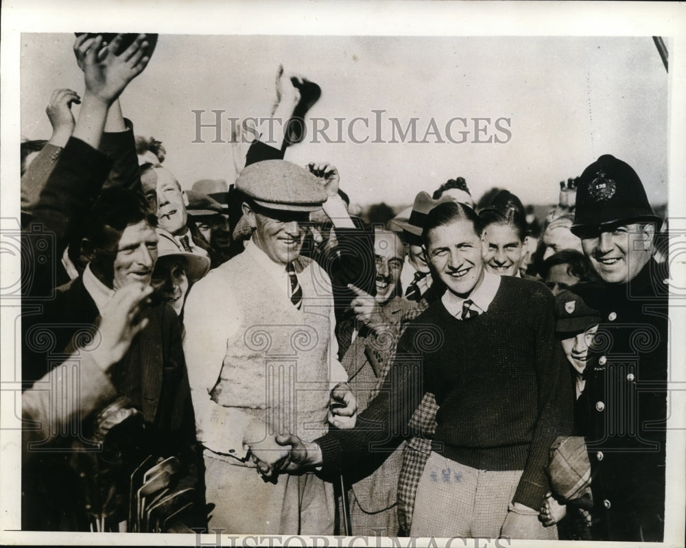 1934 Press Photo Jack Busson wins Walton Heath Professional Golf Tournament- Historic Images