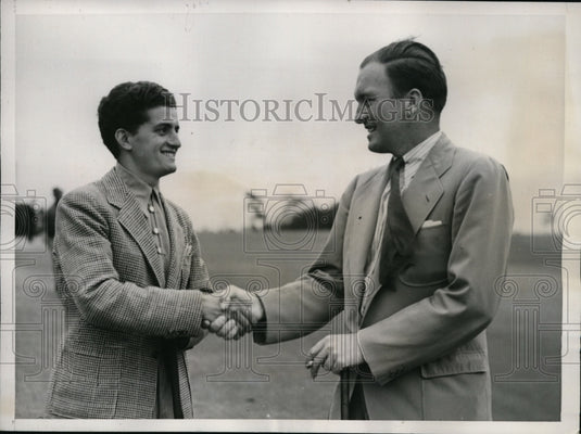 1938 Press Photo Frank Strafaci defeats Charles Clare in semi-finals - nes32777- Historic Images