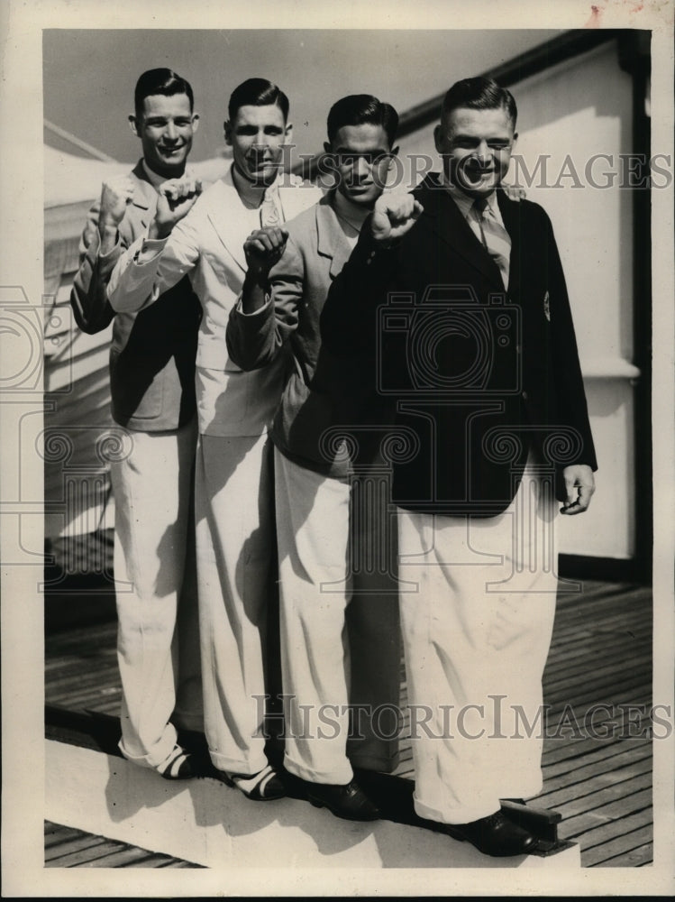 1932 Press Photo Meryn Sutton RA Verilux MC Dhawan Ted Mundy - nes32823- Historic Images