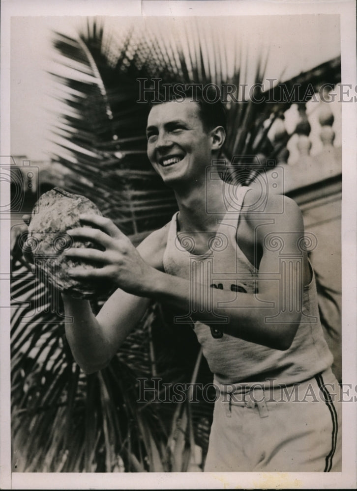 1936 Press Photo Capt Jim Casey Columbia University basketball - nes33543- Historic Images