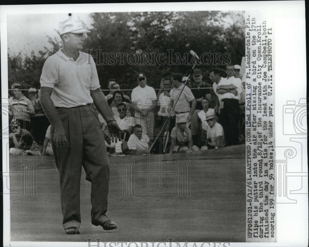 1961 Press Photo Hartford Conn Ted Kroll In Insurance City Open golf - nes33951- Historic Images