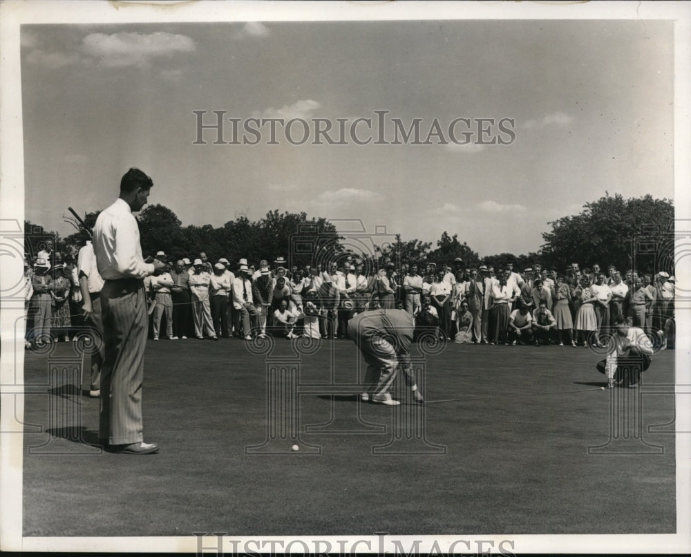 1939 Press Photo Flushing NY George Kacobus, Henry Piccard, Byron Nelson- Historic Images