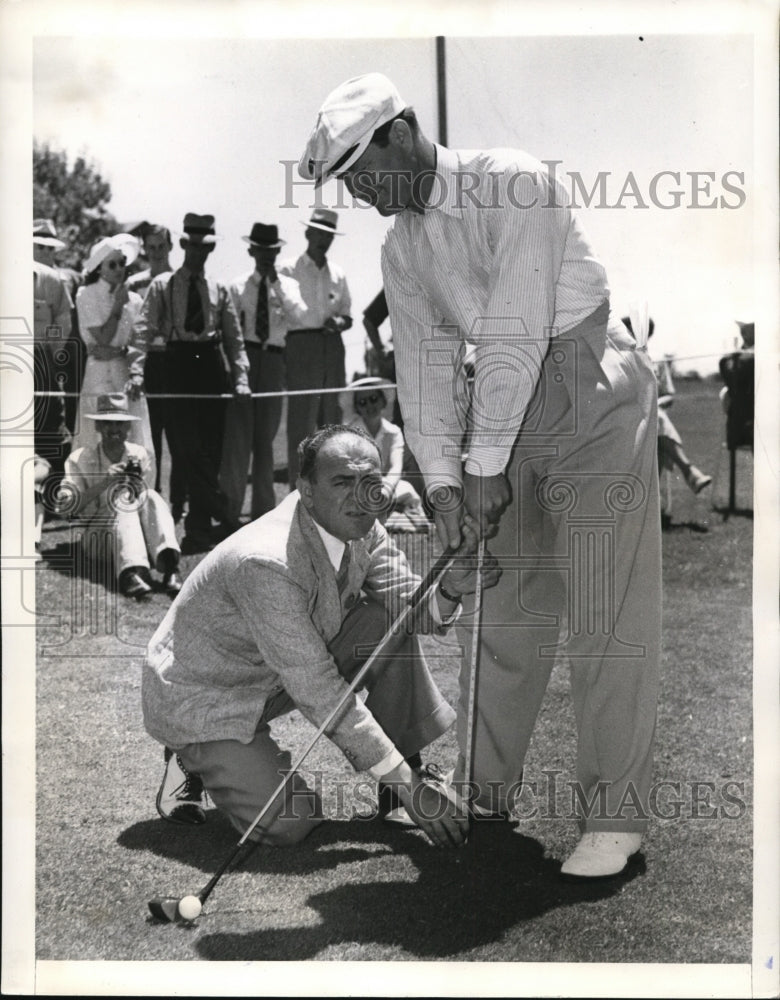 1941 Press Photo Denver Colo Byron Nelson &amp; Tom Walsh PGA president - nes34014- Historic Images