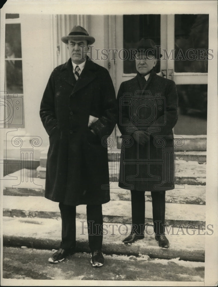 1930 Press Photo Wash DC Congressman Hamilton Fish Jr of NY, Fred Britten Ill- Historic Images