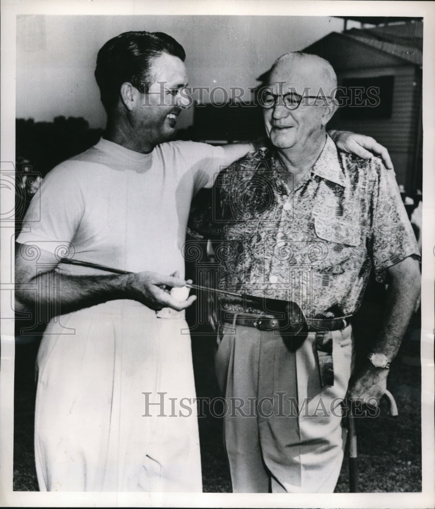 1961 Press Photo Tam O Shater golf club owner George S May &amp; Jimmy Demaret- Historic Images