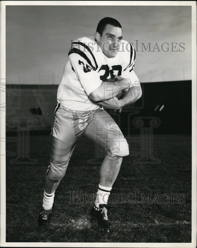 1961 Press Photo Jerry Jones fullback University of Minnesota 5&#39;11&quot; 192 lbs- Historic Images