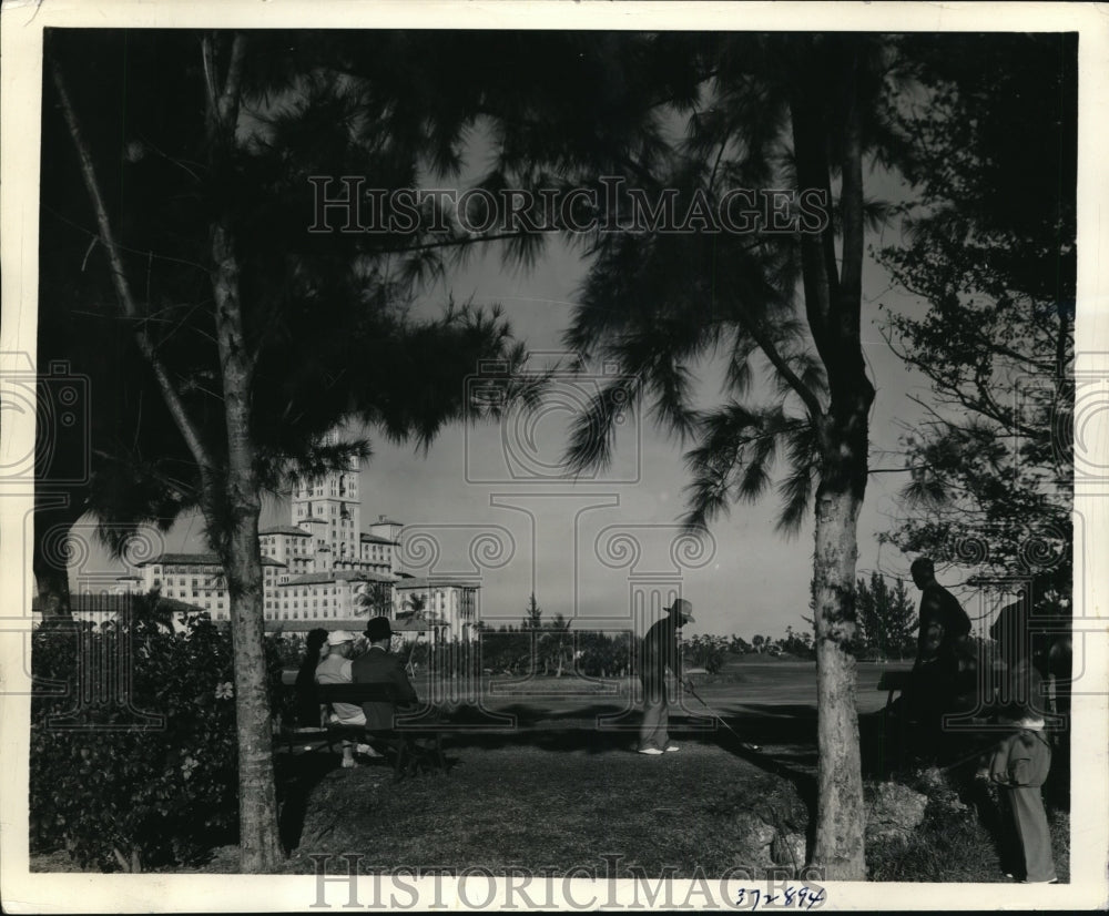 1936 Press Photo Wild Bill Melhorne at Miami Biltmore Open Championship- Historic Images