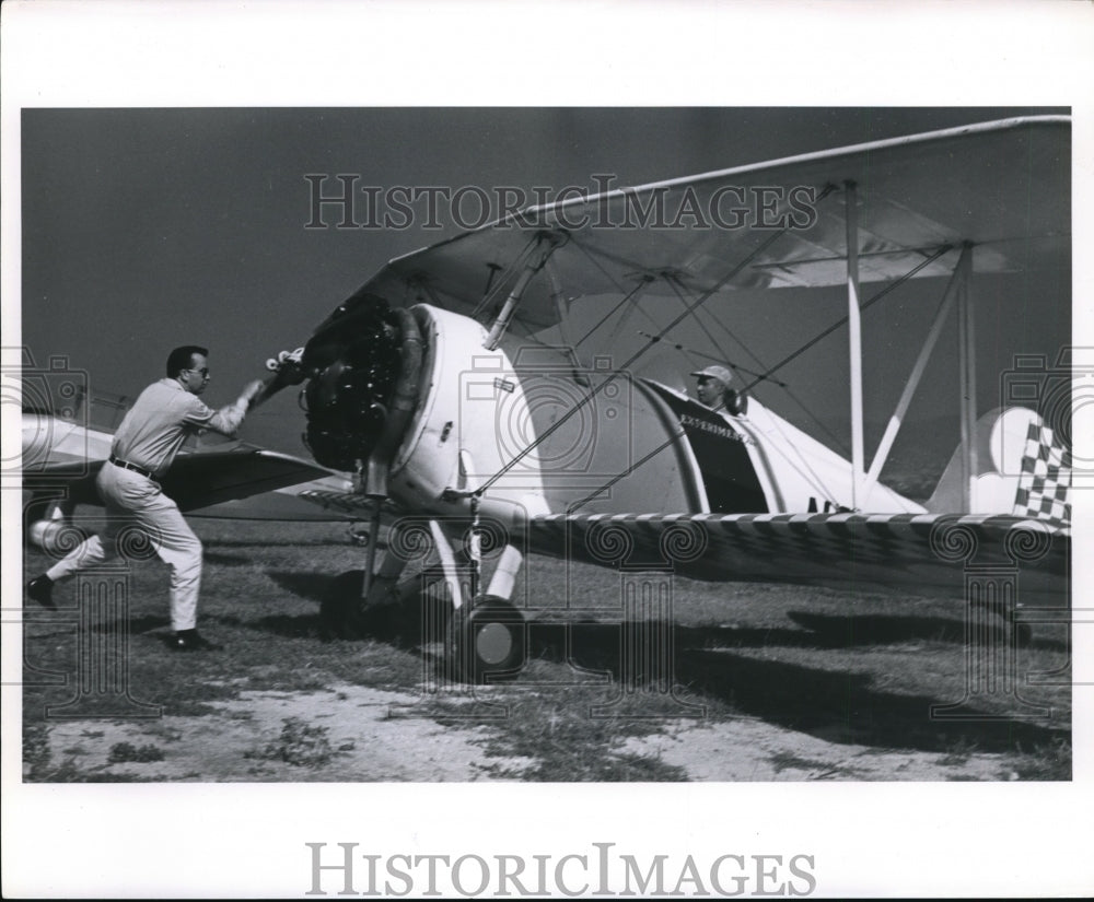 1963 Press Photo World Acrobatic plane championship in Hungary, US Bill Barber- Historic Images