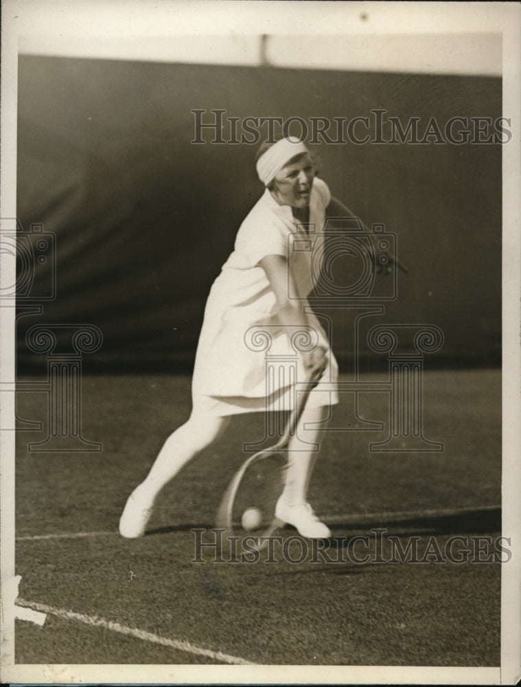 1929 Press Photo Betty Nuthall of English tennis at Forest Hills NY Wightman Cup- Historic Images