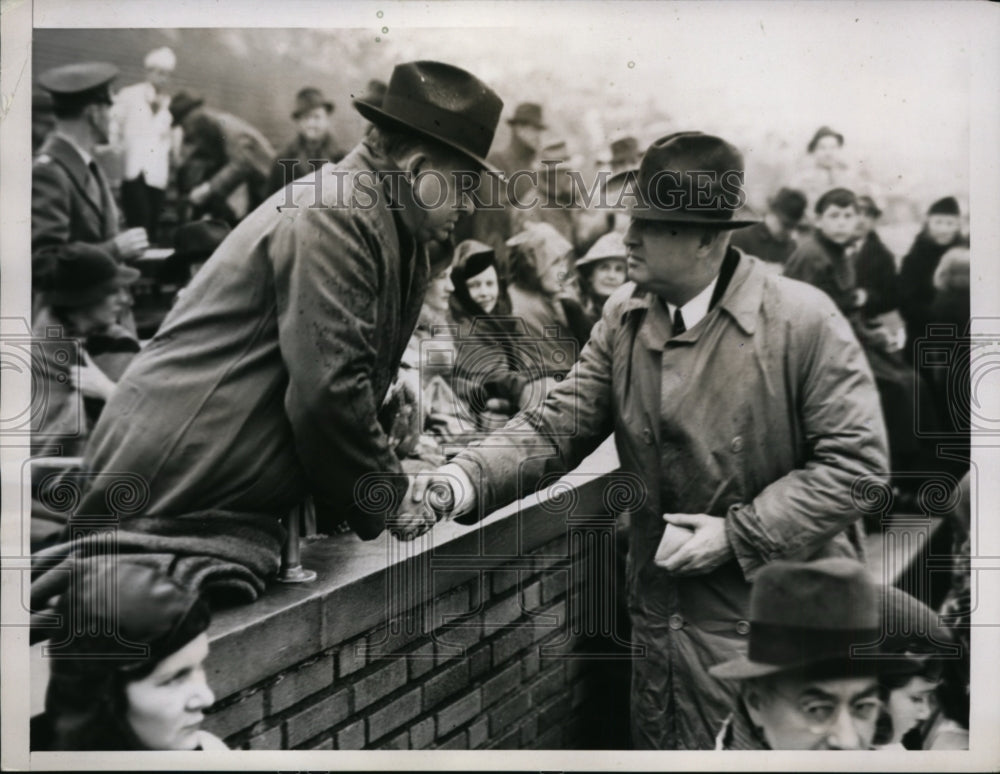 1937 Press Photo Philadelphia Mayor SD Wilsonm Postmaster General JA Farley- Historic Images