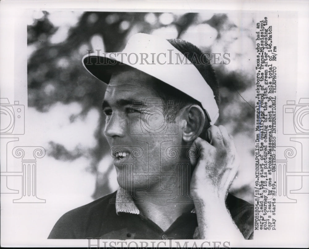 1959 Press Photo Don Massengale in Trans-Mississippi golf at Minneapolis MN- Historic Images