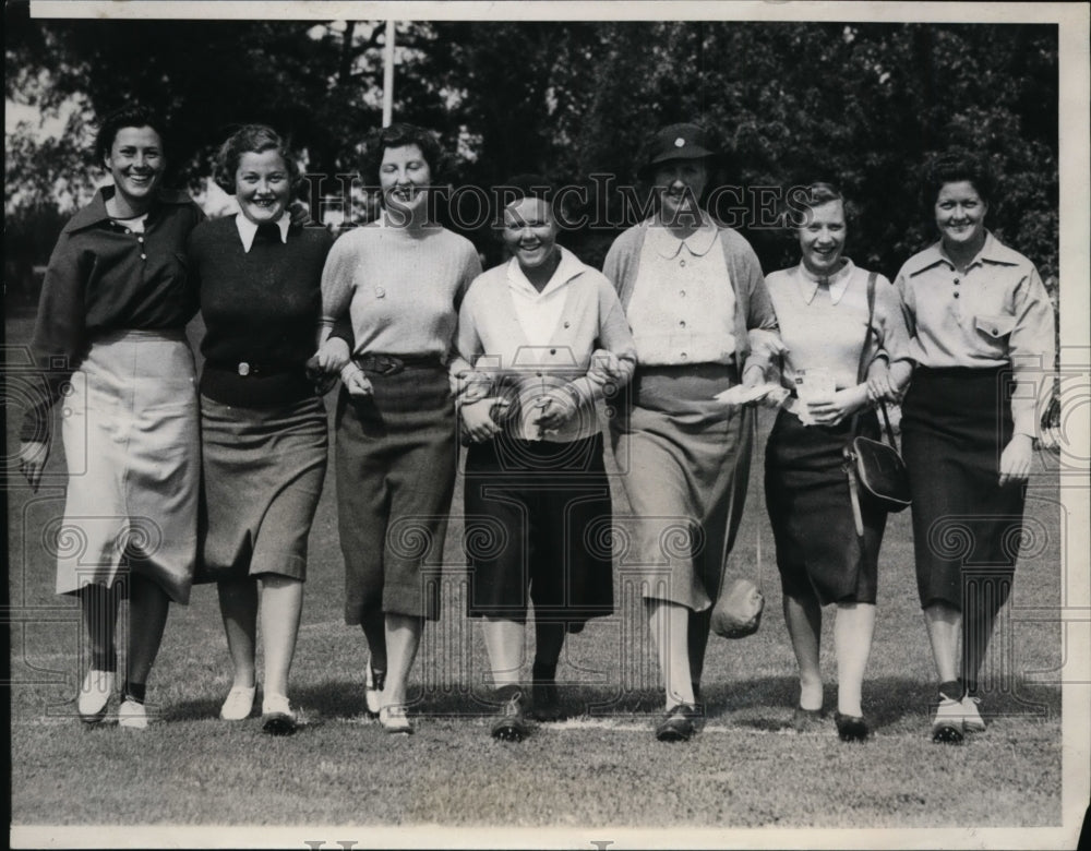 1938 Press Photo National Championship Golf in Chicago, Marian Miley - nes36805- Historic Images