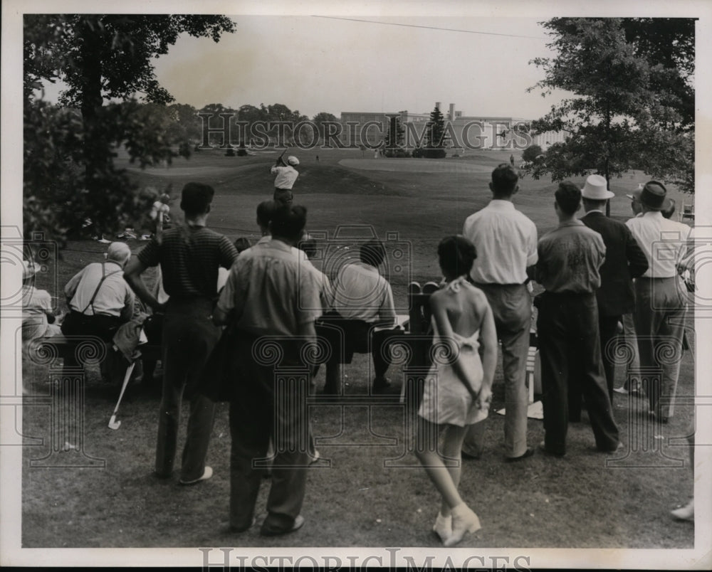 1939 Press Photo Hole in One Tournament at Bayshore Links NY, Dr Mathew Fernman- Historic Images