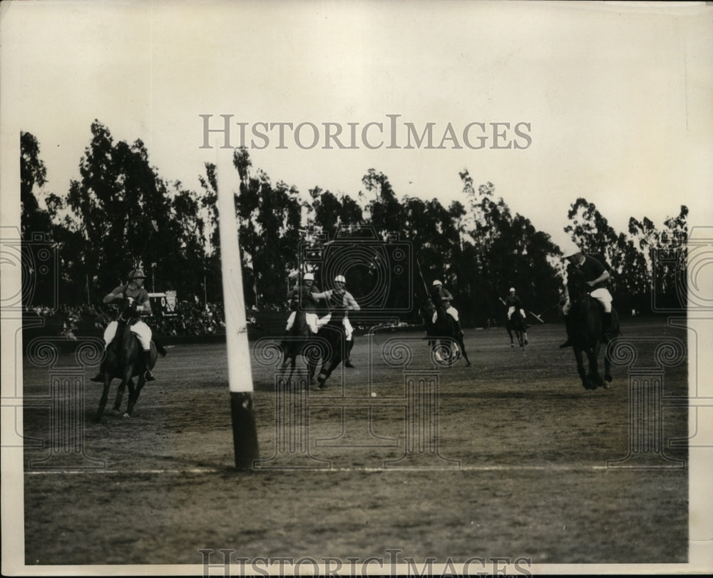 1931 Press Photo Midwick club polo in workout at Los Angeles California- Historic Images