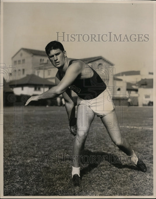 1935 Press Photo Kenneth Carpenter USC discus NCAA champion in 1934 - nes38159- Historic Images