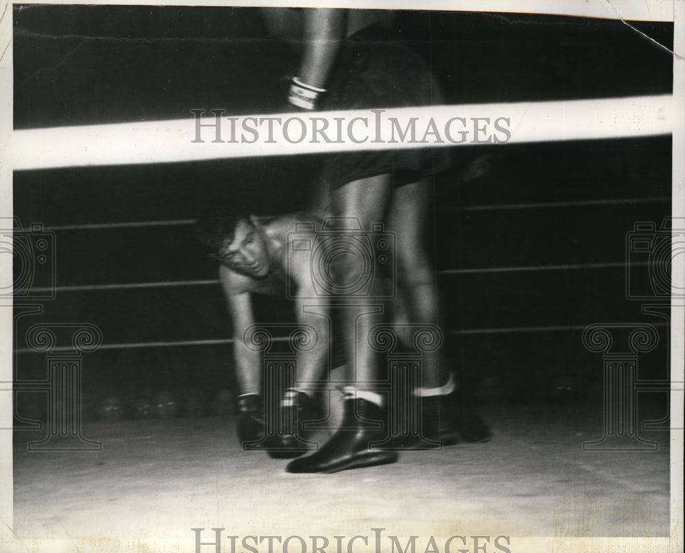 1935 Press Photo John Henry Lewis versus Bob Ozin at San Francisco bout- Historic Images