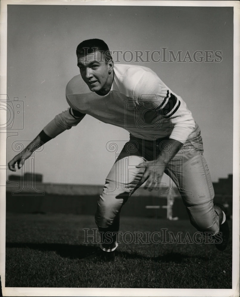 1954 Press Photo Art Endling right end for University of Minnesota football