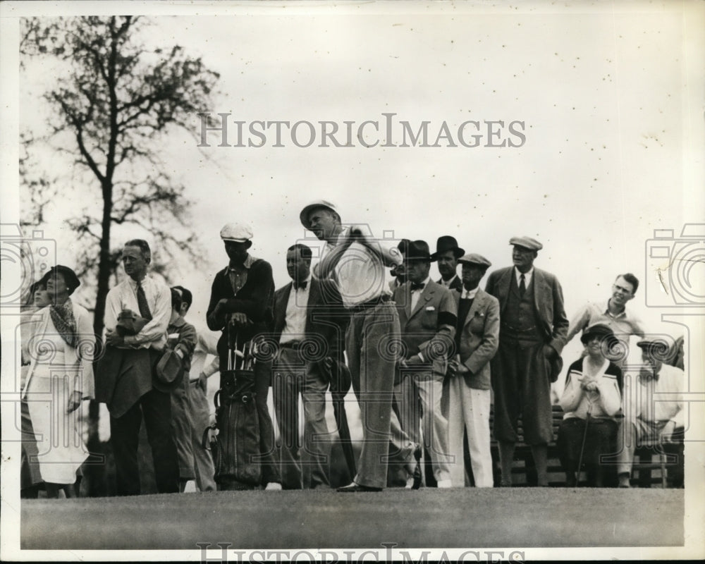 1935 Press Photo George T Dunlap Jr at North &amp; South tournament Pinehurst NC- Historic Images