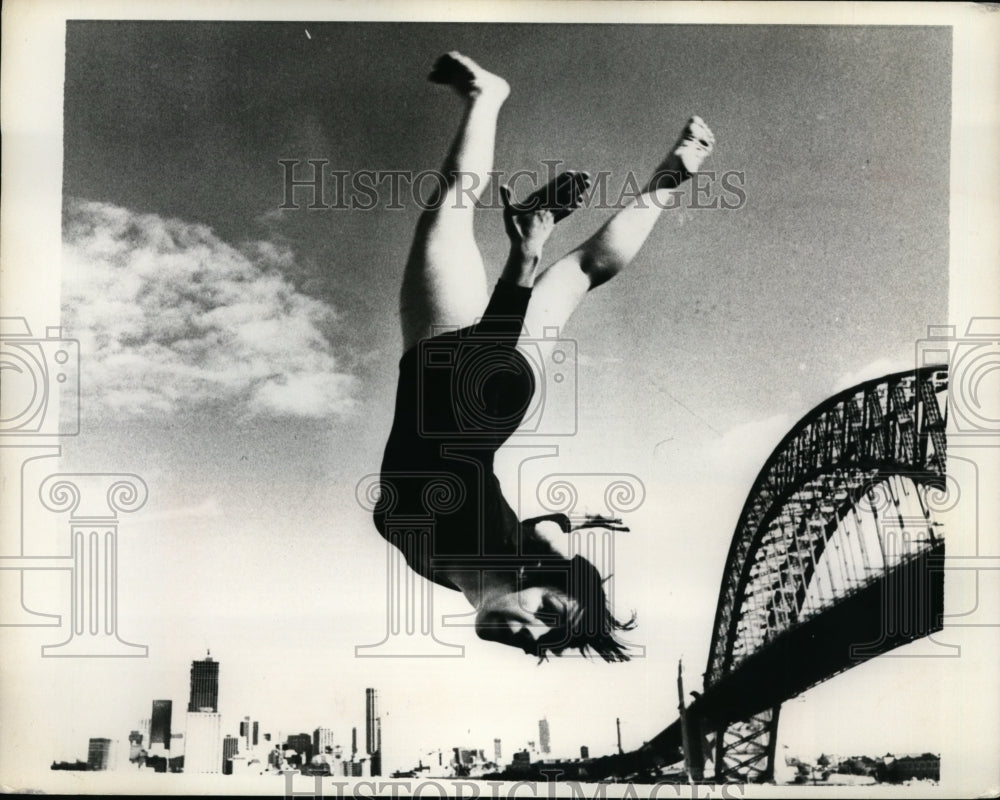 1974 Press Photo Sharon Gillian Australian gymnast for World competition- Historic Images