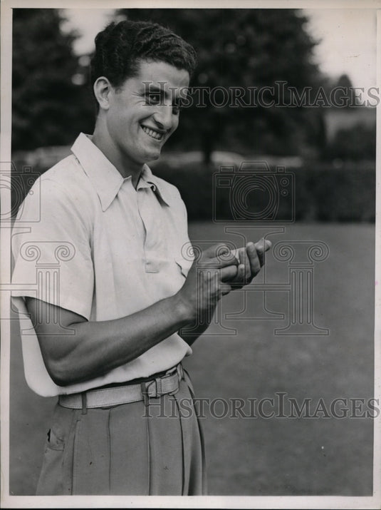 1938 Press Photo Frank Strafaci shot 72 at Cherry Valley golf course - nes39455- Historic Images