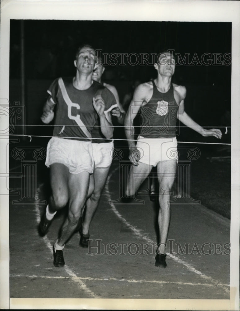 1941 Press Photo Grove Klemmer, Cliff Bourland, Hubert Kerns in 400 meters in CA- Historic Images