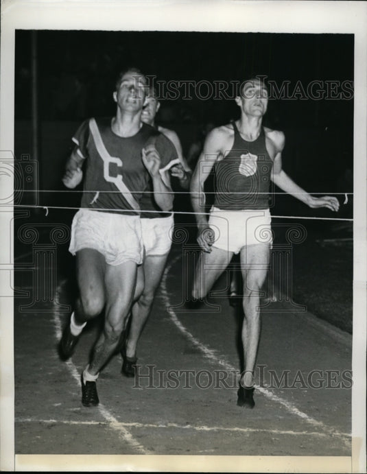 1941 Press Photo Grove Klemmer, Cliff Bourland, Hubert Kerns in 400 meters in CA- Historic Images