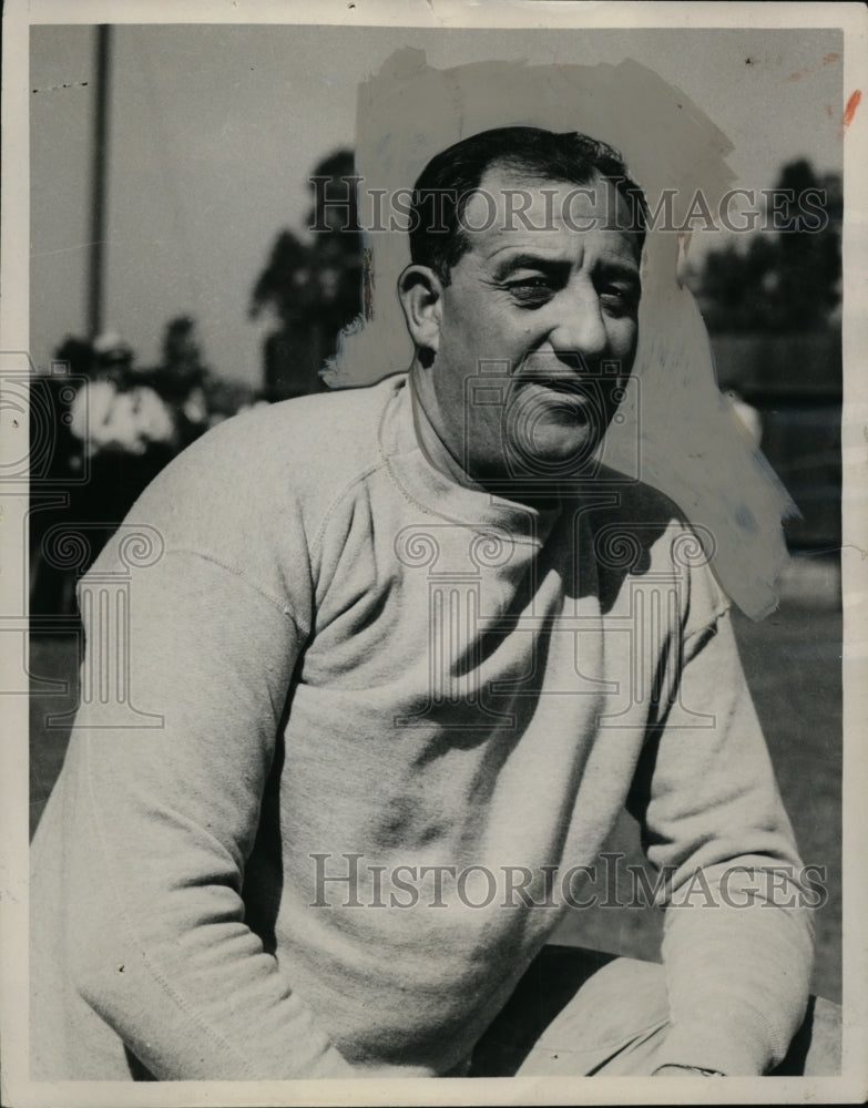 1939 Press Photo Claude E Tiny Thornhill head football coach Stanford University- Historic Images