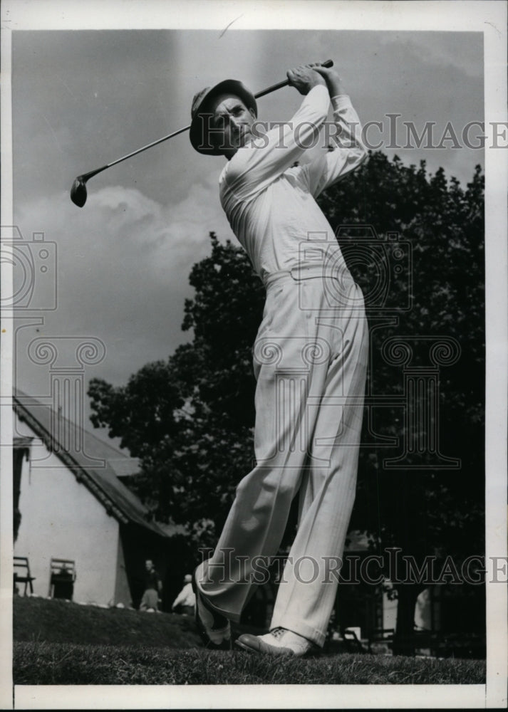 1939 Press Photo EJ Dutch Harrison in PGA Championship at Flushing NY- Historic Images