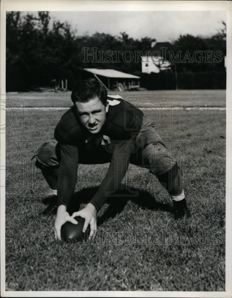 Press Photo Alabama football player Warren Averill at practice - nes39786- Historic Images