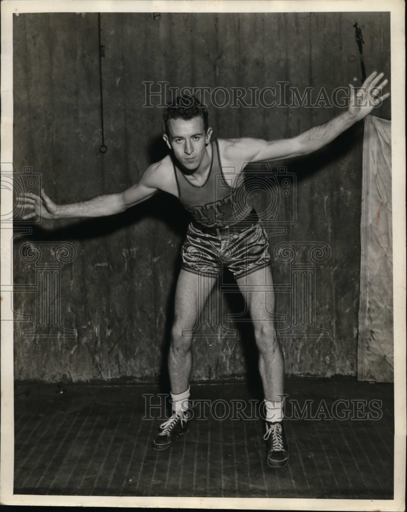 Press Photo Mel Port Pittsburgh College basketball player - nes39797 - nes39797- Historic Images