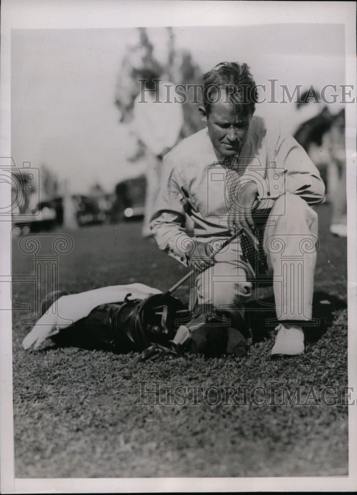1936 Press Photo Paul Runyan in Miami Open Golf in Florida - nes39889- Historic Images