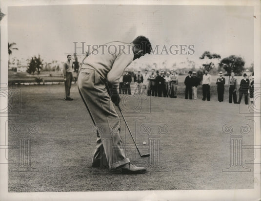 1937 Press Photo Johnny Revolta, Sam Snead at Miami Bitlmore Open golf- Historic Images
