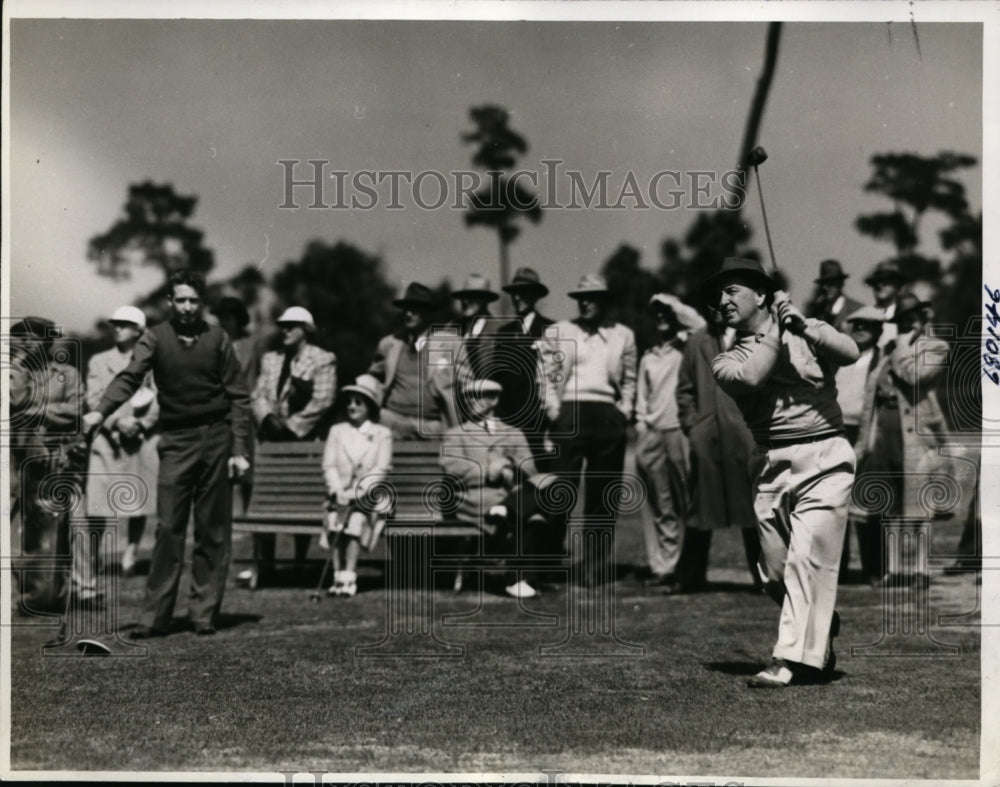 1943 Press Photo Bobby Cruickshank, PFC Les Kennedy North &amp; South Open Golf- Historic Images