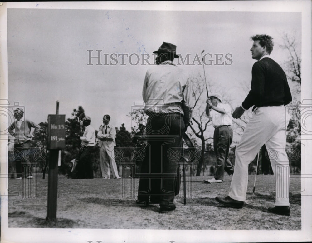 1938 Press Photo Bobby Cruickshank, Tom Tailer, Tom Armour North &amp; South Open- Historic Images