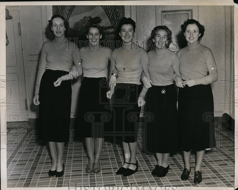 1939 Press Photo Swiss ski champs Doris Friedrich, Oritle Schaad, Edna Gteuri- Historic Images