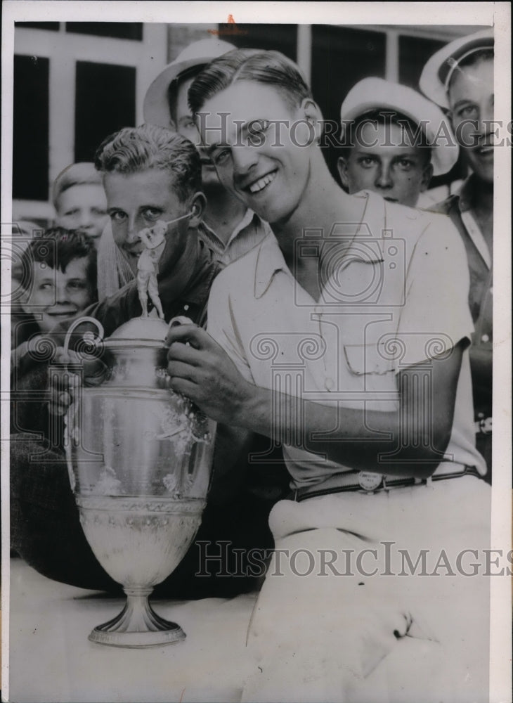1936 Press Photo Leslie Jerrerson wins 37th Annual Western Amateur Open- Historic Images
