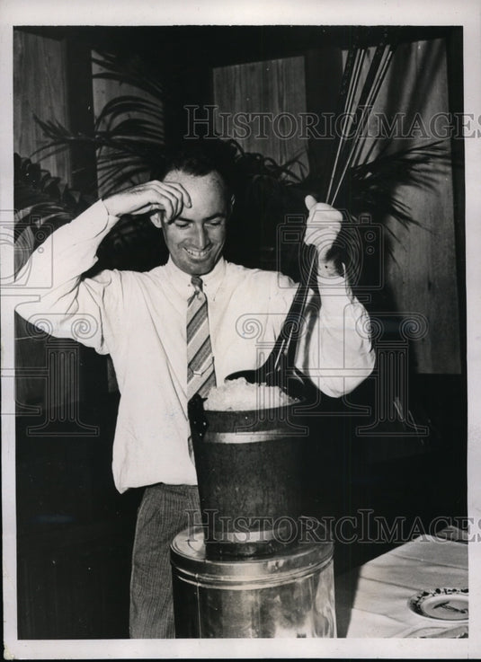 1938 Press Photo Golfer Denny Shute at Miami Biltmore Country Club Florida- Historic Images