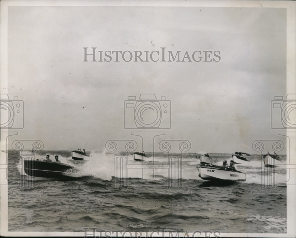 1937 Press Photo Biscayn Bay Florida 24th Annual Powerboat Regatta - nes42760- Historic Images