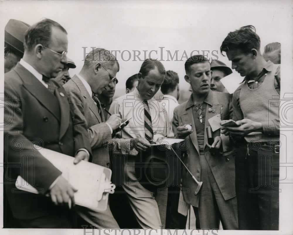 1937 Press Photo Paul Runyan at PGA NAtional Tournament in Pittsburgh PA- Historic Images