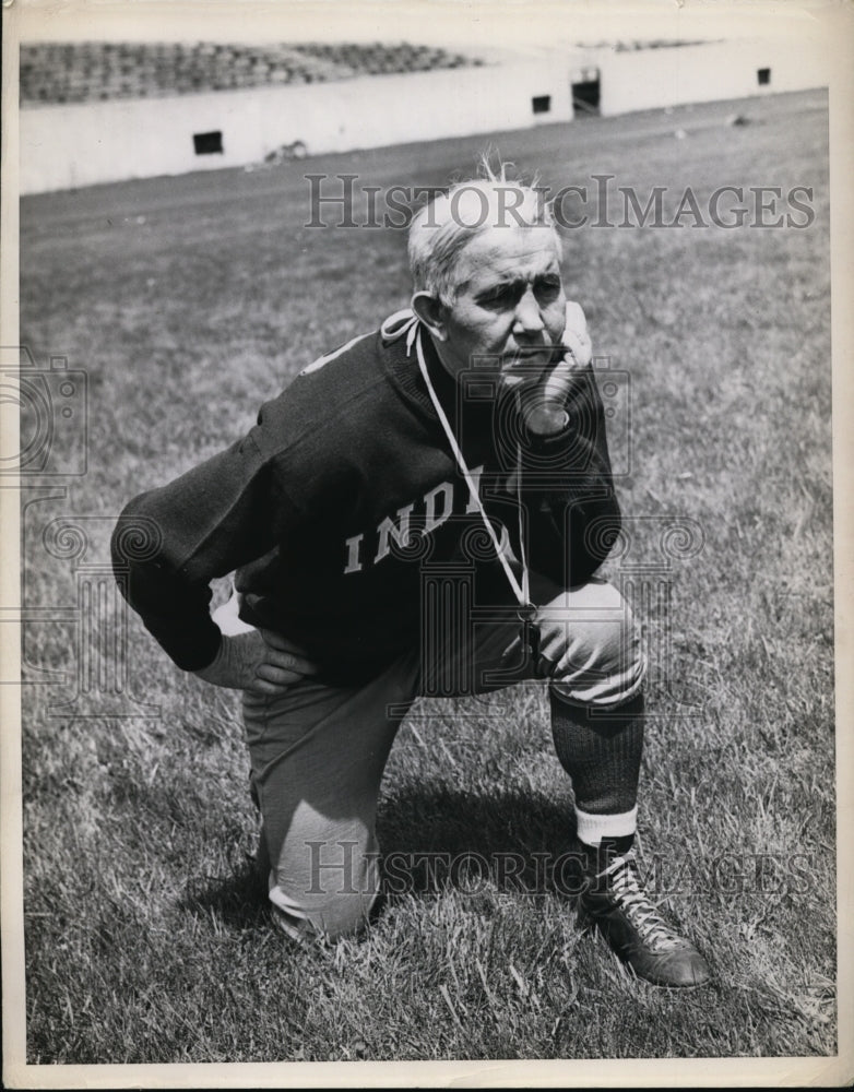 Press Photo Alvin Bo McMillan coach of University of Indiana football- Historic Images