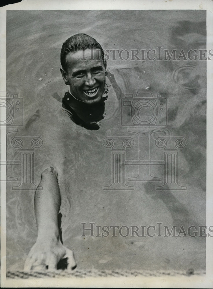 1934 Press Photo Art Highland of Chicago at National AAU swim meet - nes43972- Historic Images