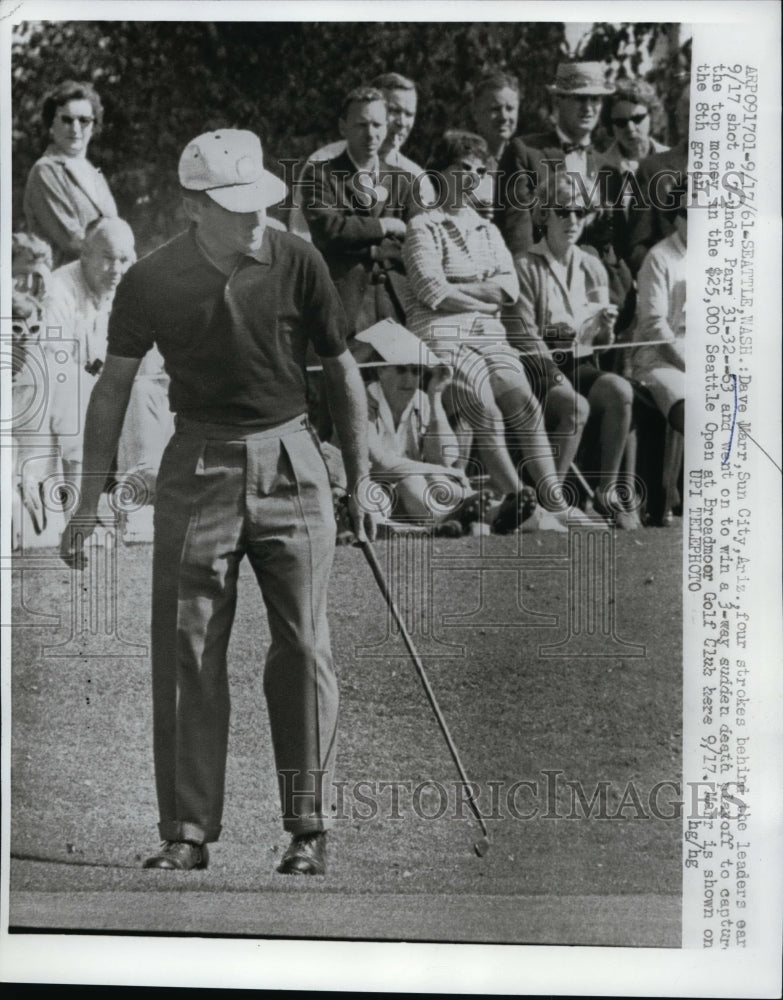 1961 Press Photo Dave Marr wins Seattle Open in Washington at Broadmoor club- Historic Images