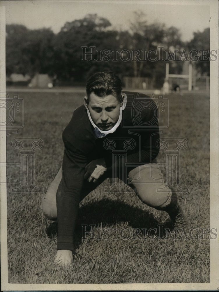 1928 Press Photo LE Seeman varsity squad guard at West Point academy - nes44064- Historic Images